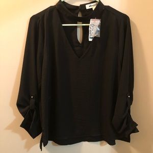 Black boutique blouse